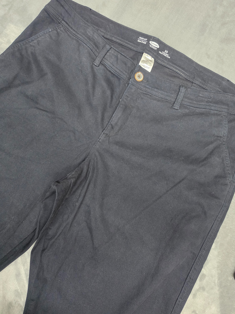 Old Navy Boot Cut Pants Black Stretch Size 20 Plus Long